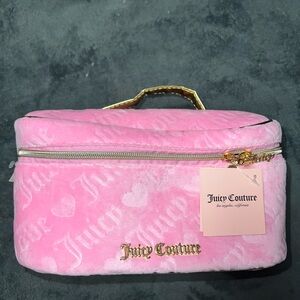 Juicy Couture Pink Velvet Makeup Bag